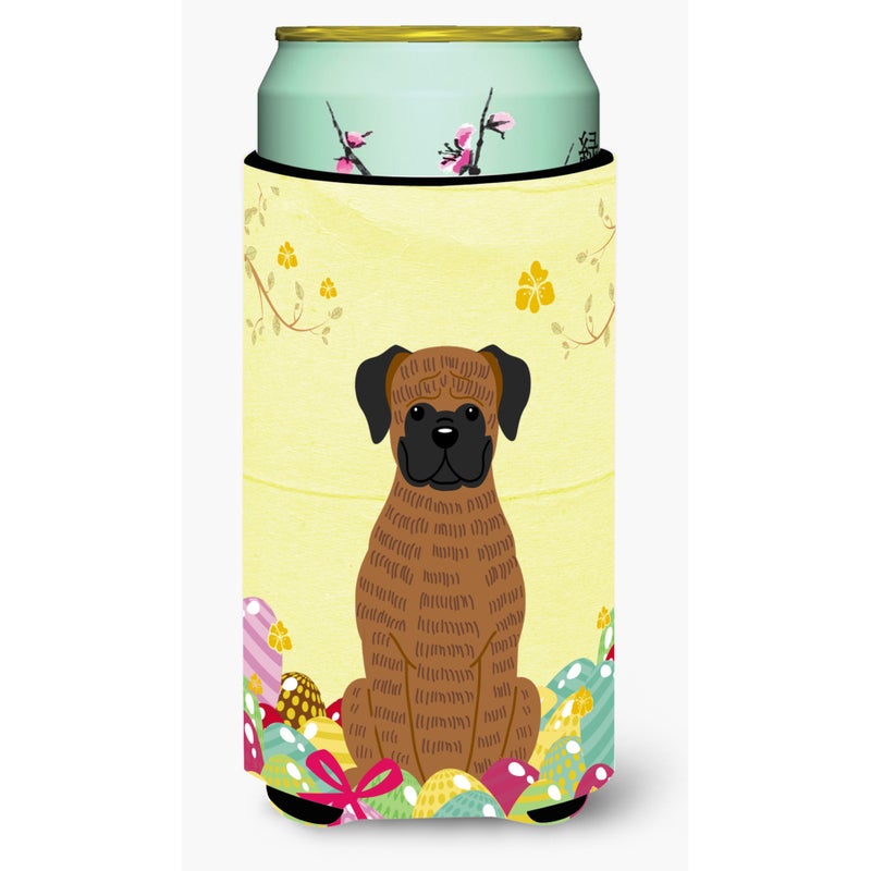 Caroline's Treasures ""Caroline's Treasures Easter Eggs Brindle Boxer Tall Boy Beverage Insulator Hugger  Multicolor""