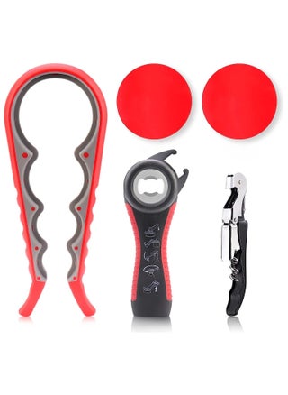 5 Pack Jar Opener For Seniors With Arthritis,Weak Hands,Easy Twist Tool with Rubber Gripper Pad And Lid Beer Bottle Cap - pzsku/Z5A1C9E757279B93DA9A1Z/45/_/1740115996/5b3edcc7-43c6-4e3c-ae3c-da7f34174cdf