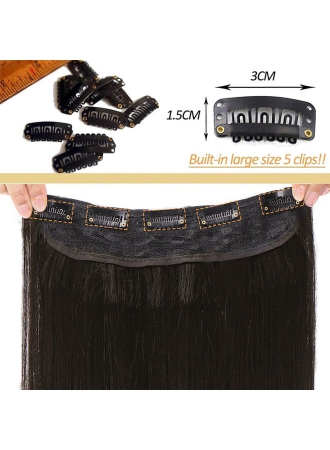 Artifice 5 Clip Super Long Straight Clip In Hair Extensions For Women Natural Soft Clip On Extensions Synthetic Thick Hairs For Any Event For Girls Hair Extension 36 Inch Blonde Mix Brown Highlighted - Image 4