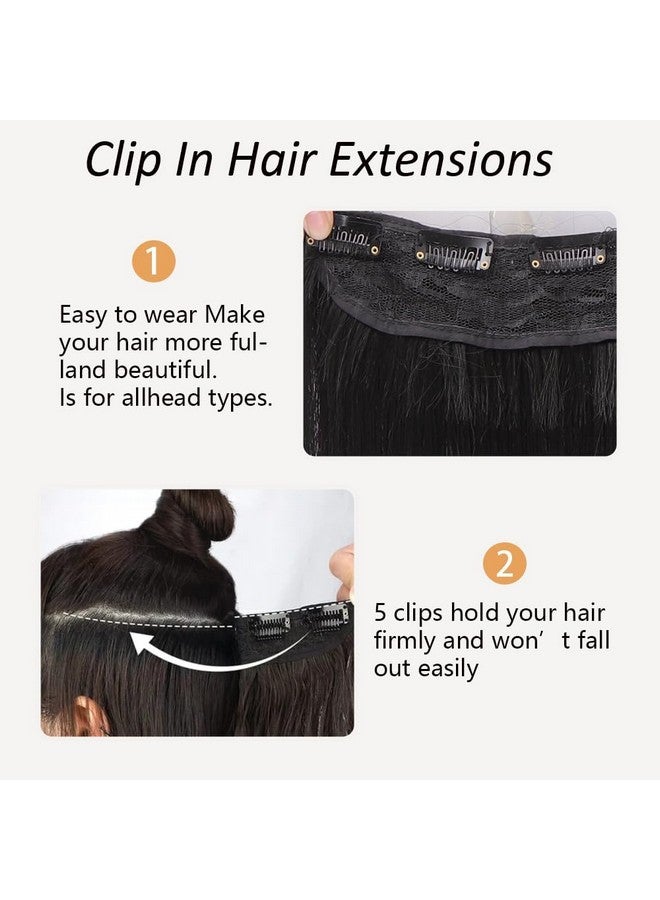 Artifice 5 Clip Super Long Straight Clip In Hair Extensions For Women Natural Soft Clip On Extensions Synthetic Thick Hairs For Any Event For Girls Hair Extension 36 Inch Blonde Mix Brown Highlighted - Image 3