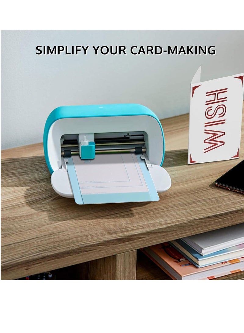 Luckam حصيرة بطاقات لـ Cricut Joy 3 قطع - حصيرة حرفية غير قابلة للانزلاق 4.5 × 6.25 بوصة - حصيرة بطاقات قابلة لإعادة الاستخدام مع فيلم واقي شفاف - إكسسوارات بديلة لـ Cricut Joy - Image 4