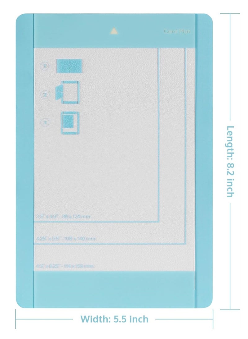 Luckam حصيرة بطاقات لـ Cricut Joy 3 قطع - حصيرة حرفية غير قابلة للانزلاق 4.5 × 6.25 بوصة - حصيرة بطاقات قابلة لإعادة الاستخدام مع فيلم واقي شفاف - إكسسوارات بديلة لـ Cricut Joy - Image 5