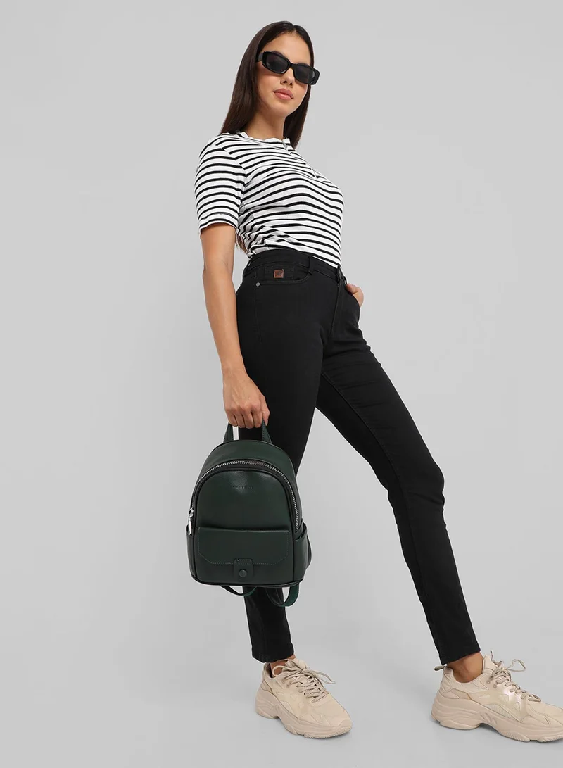 Haute Sauce Elevated Round Mini Backpack - Forest Green