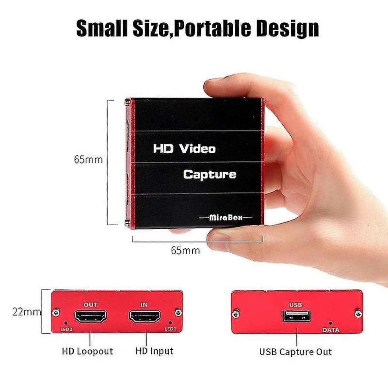 بطاقة التقاط الألعاب 4K: توصيل USB3.0 و تشغيل فوري، تأخير منخفض - وضوح دقة عالية 1080ب ب60 إطار في الثانية، توصيل HDMI لأجهزة PS5 Xbox Switch ويندوز ماك، بث وتسجيل على OBS YouTube Twitch - Image 4