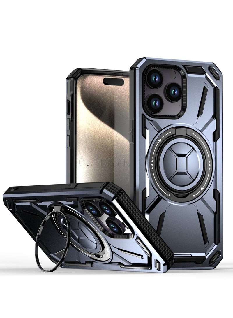 SHIELD EGYPT SHIELD EGYPT For iPhone 14 Pro Max Armored II Series Mag-Safe Magnetic Holder Phone Case (Purple)