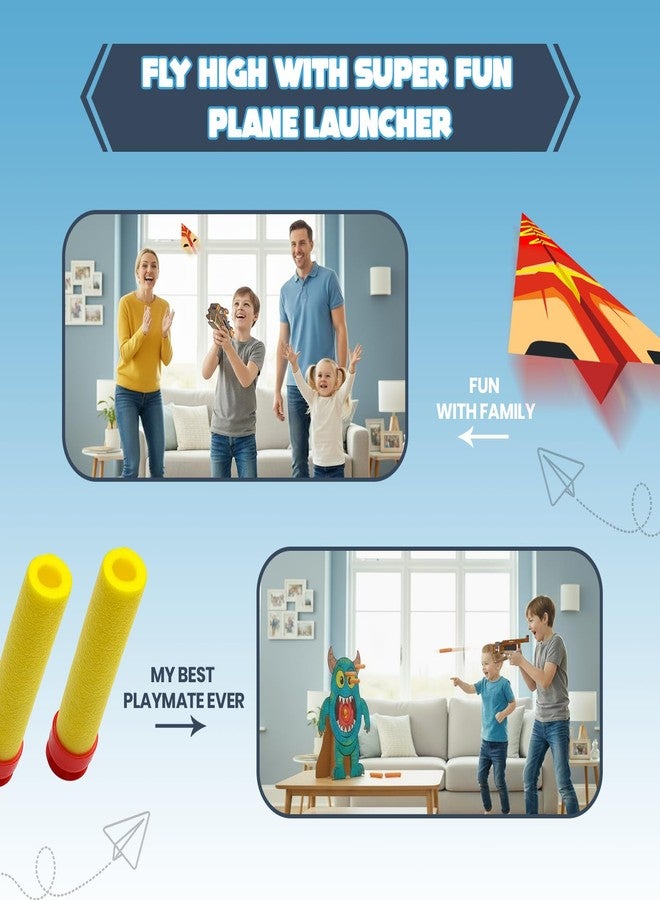 EXHALE Electronic Plane & Bullet Launcher STEM Kit for Kids 6+ | Buildable Motorized Launcher | Educational Engineering Toy with Foam Bullets & Paper Planes - Image 4