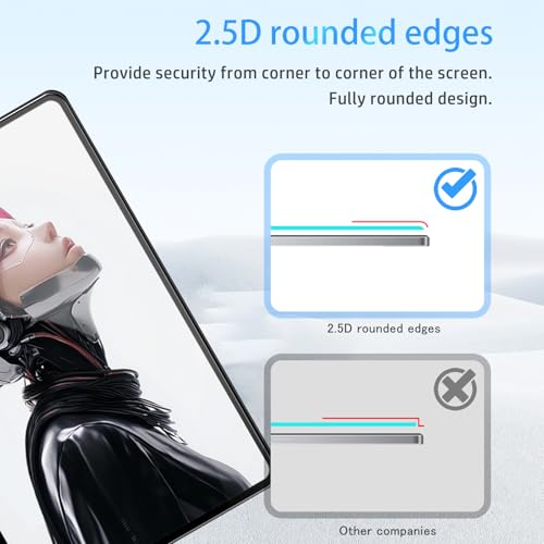 NOUKAJU Screen Protector for REDMAGIC Astra Gaming Tablet 9.06inch, HD Tempered Glass,9h Hardness,Scratch,Anti-Fingerprin,Tempered Glass Film Guard for REDMAGIC Tablet 3 Pro[2 Pack] - Image 5