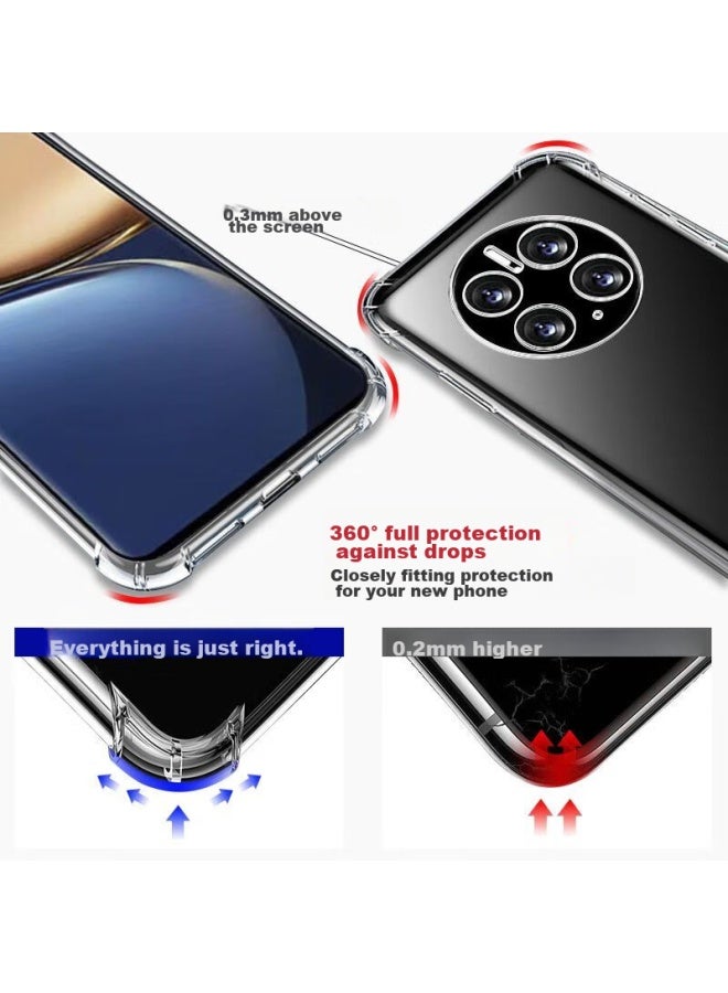 kelleia Kalai'ao Huawei Mate50pro Phone Case, Huawei Mate50pro Protective Cover, Full Protection Shockproof Tpu Airbag Soft Case/protective Case, Transparent, 6.88 Inches - Image 3