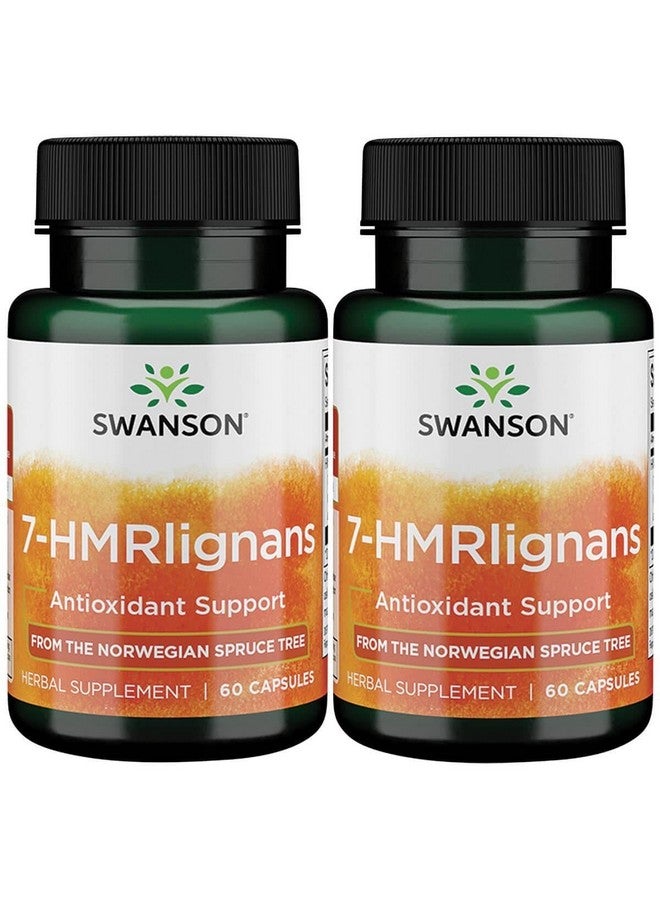 Swanson 7-Hmrlignans from Norwegian Spruce Tree 40 Milligrams 60 Capsules (2 Pack)