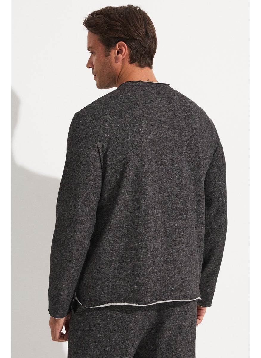 JOYSTAR Men's Regular Fit Cardigan Embroidered Sweatshirt  - Image 4