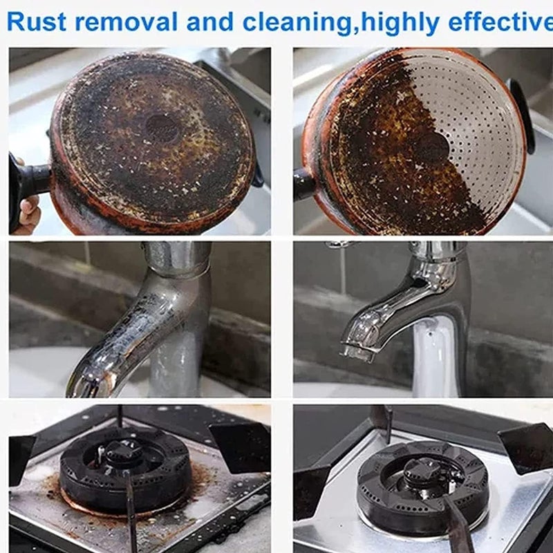 كلاراكو مسحوق تنظيف متعدد الأغراض لإزالة الصدأ من كلاركو، مسحوق تنظيف فوري للمطبخ، يُنقع لتنظيف الأوساخ الدهنية، منظف رغوي متعدد الأغراض لإزالة الصدأ (0.24 رطل، قطعة واحدة) - Image 4