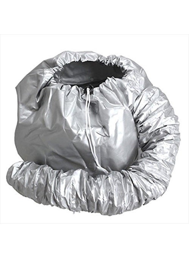 FMELAH Safety Hair Dryer Cap Portable Soft Hair Drying Salon Cap Hair Mask Baking Oil Cap Hair Dryer Hat for Hand Held Hair Dryer Attachment (Silver) - Image 1