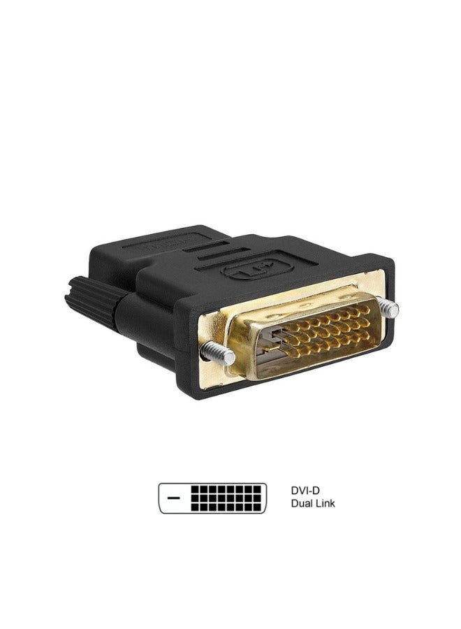 محول DVI-D (24+1) ذكر إلى HDMI أنثى – لنقل الإشارة الرقمية من الحاسوب إلى الشاشة بدقة عالية - Image 2