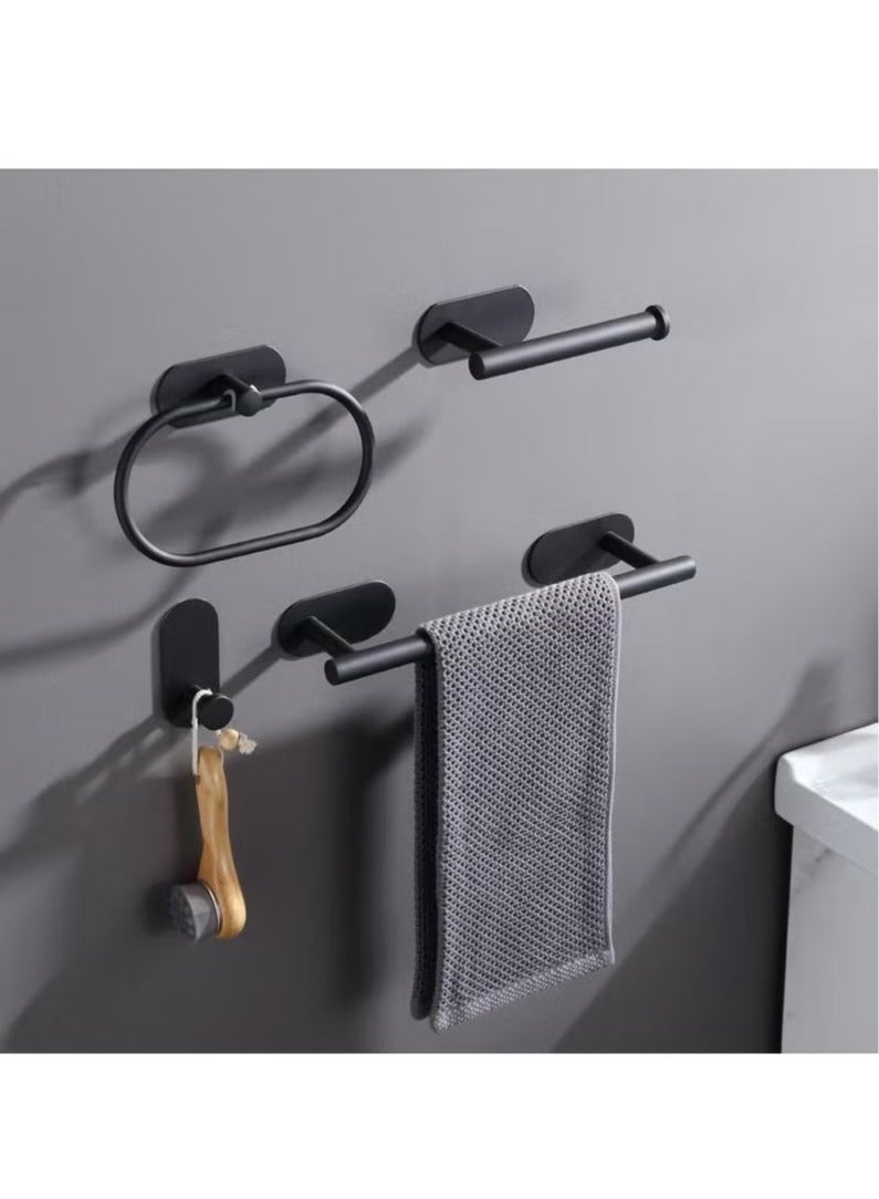 Beauenty No Drilling Bathroom Accessories Set Black - Image 1