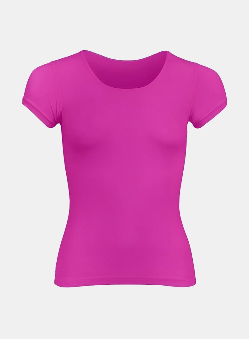 Silvy Lycra Lucy Half Sleeves Round Neck Top - Image 1