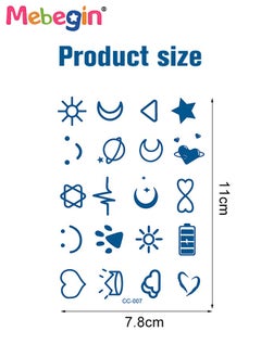 MEBEGIN 8 Sheets Temporary Tattoos Stickers for Kids, Waterproof Long-lasting Tattoos, High-quality Face and Body Stickers with Attractive Design, Easy to Use and Remove, Versatile Party Decoration  - Image 3