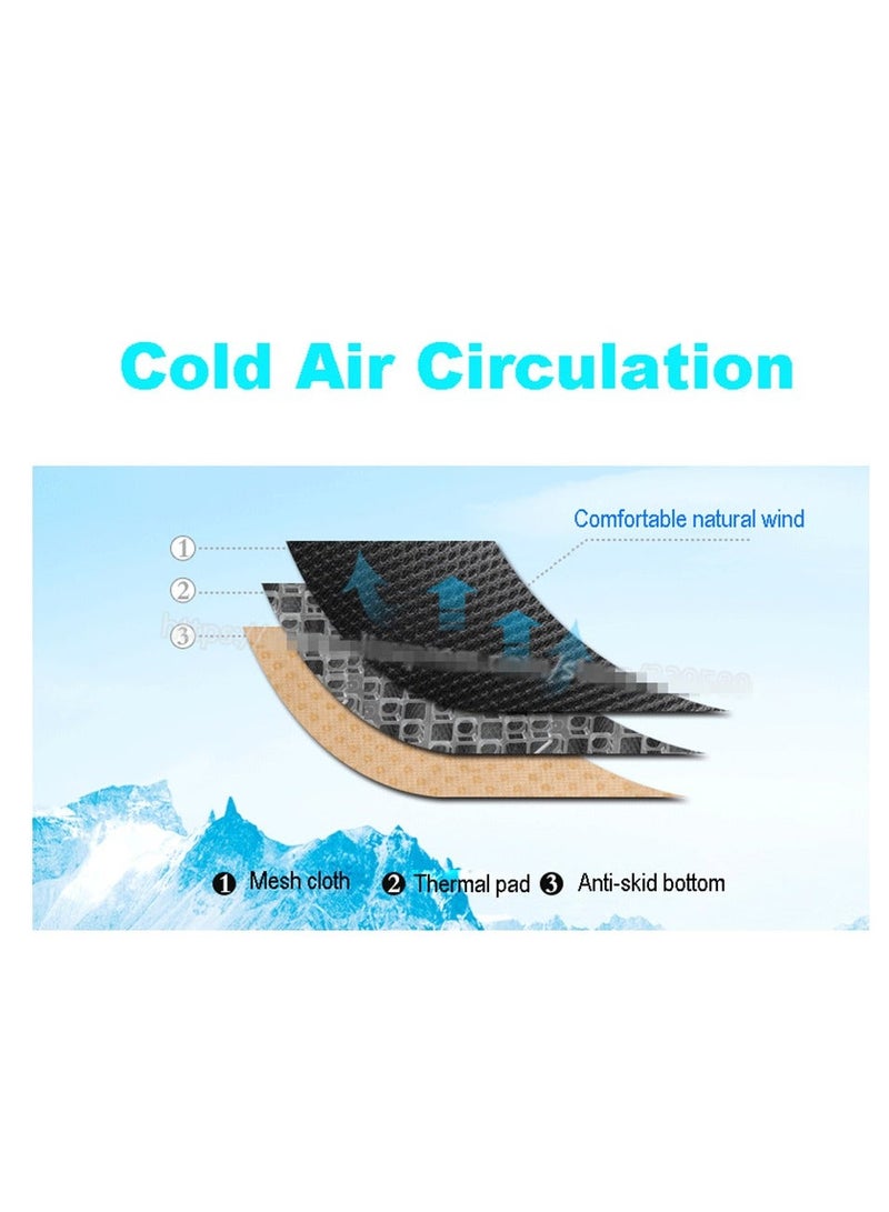 MUNTAQI 1 Pack 12V Cooling Car Seat Cushion Cover Air Ventilator Fan Conditioned Cooler Pad Kit - Image 4