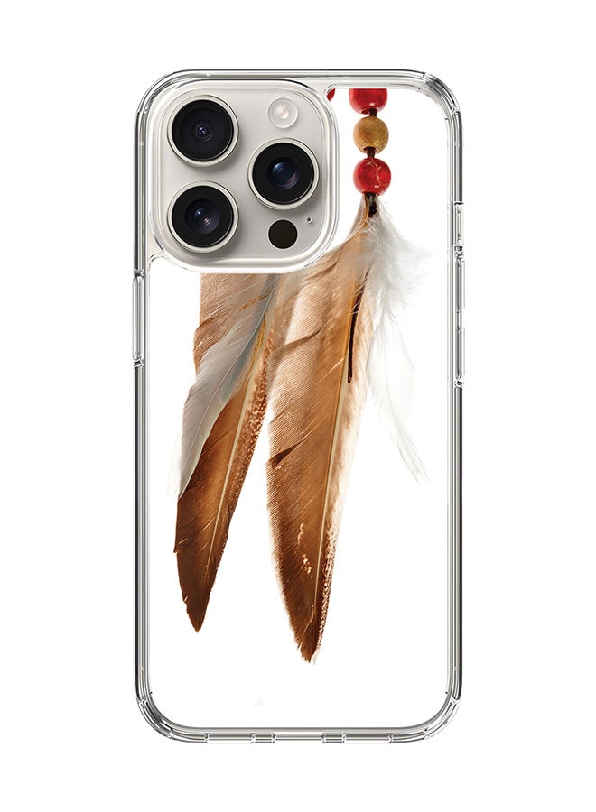 Stylizedd For iPhone 16 Pro Case [Compatible with MagSafe] Slim Magnetic cover Clear Phone Case - Chief Longfeathers FP - Image 1