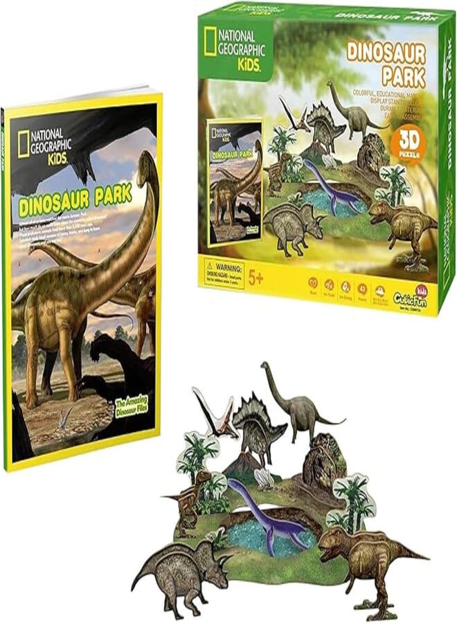 Cubicfun nat geo kids dinosaur park (bms209735)