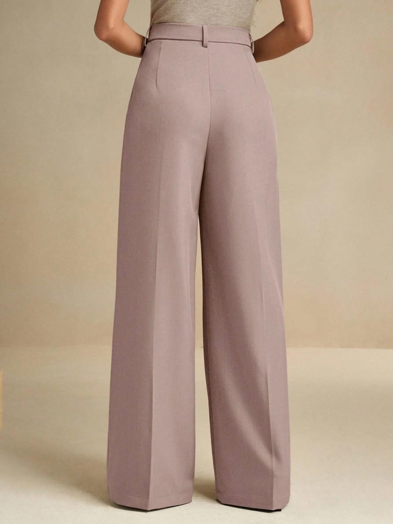 KOTTY Women's Solid Pleated Front Light Dusty Pink Pant (Pink,32)-KTTWOMENSPANT723XL - Image 3
