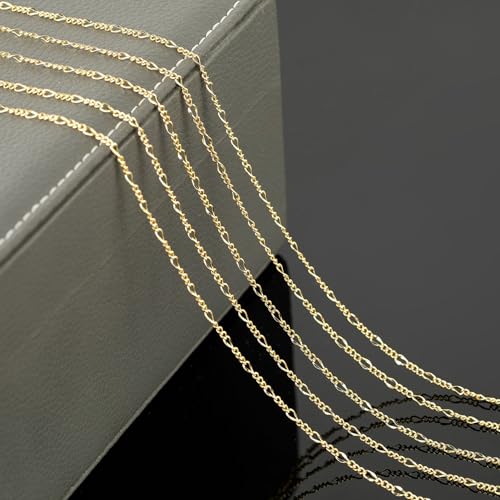 YOUBEIYEE 32.8 Feet 18K Gold Plated Chain for Jewelry Making Twist Chain Link for Women Necklace Bracelet DIY Jewelry Chains Bulk with Jump Rings and Lobster Clasps - Image 4