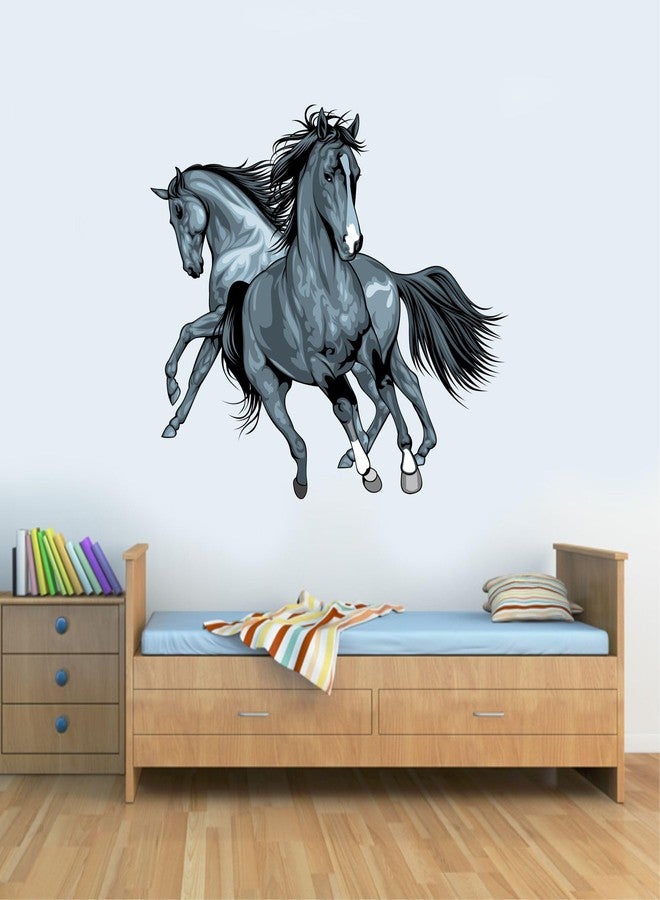 Wall Attraction™ Running Horses Wall Stickers & Murals Size - 60x48cm MD211_S - Image 2
