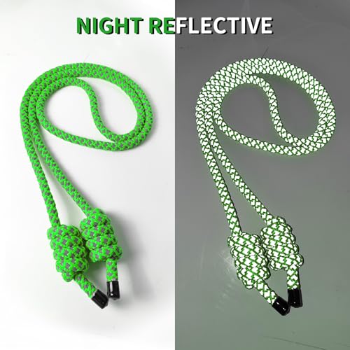 GIAHAND Heavy Weighted Jump Rope for Men and Women, Professional Flow Rope for Fitness, CrossFit, HIIT, Boxing, Night Glow Workout Rope, Adjustable Gym and Indoor Outdoor Exercise Green - Image 4