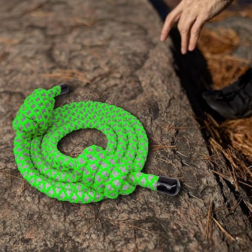 GIAHAND Heavy Weighted Jump Rope for Men and Women, Professional Flow Rope for Fitness, CrossFit, HIIT, Boxing, Night Glow Workout Rope, Adjustable Gym and Indoor Outdoor Exercise Green - Image 5