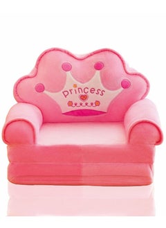 UKR UKR Cartoon Kids Sofa – Plush Princess Pink Armchair for Toddlers, Cozy & Non-Slip Seat for Playtime, Reading & Relaxation  - Image 1