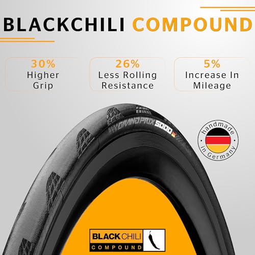 CONTINENTAL Grand Prix 5000 650 X 25B Black Skin Foldable + BlackChili - Image 2