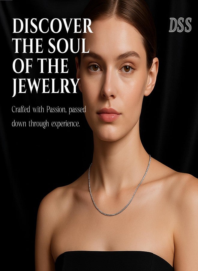Designer Sterling Silver قلادة إيطالية مصنوعة من الفضة الاسترلينية 925 بسلسلة مربعة 1.5 مم خفيفة الوزن وقوية - مشبك مخلب جراد البحر 16-36" - Image 4