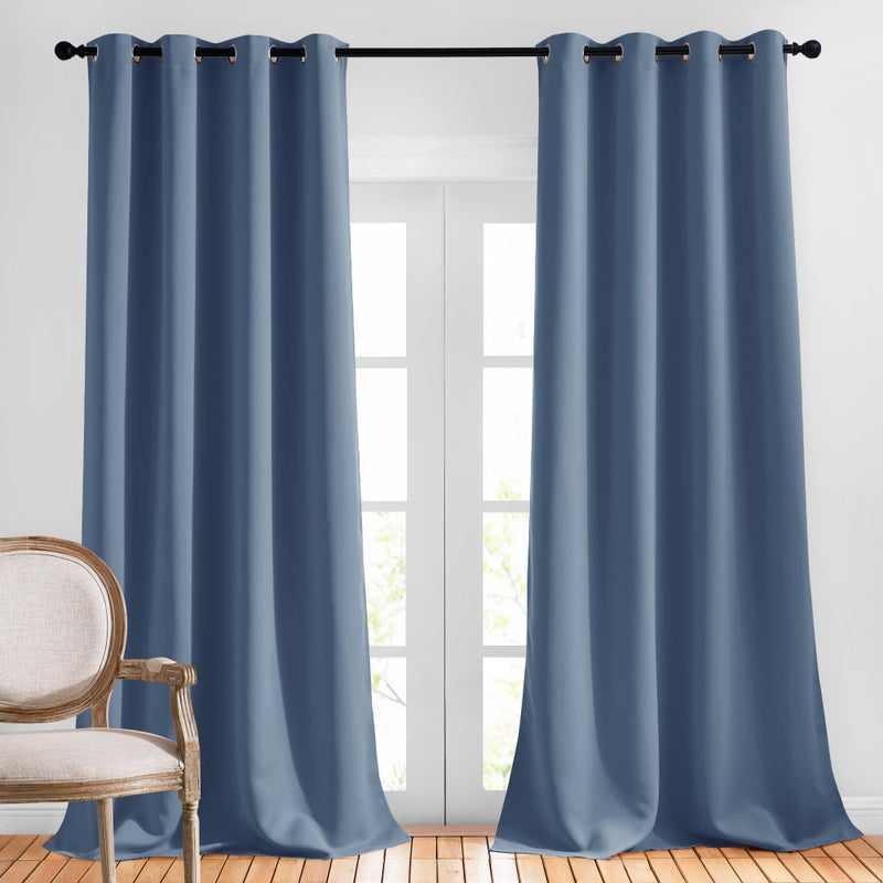 Sun Zero Nordic Theater Grade Extreme 100% Blackout Grommet Curtain Single Panel  52"" x 63""  Gray - Image 1