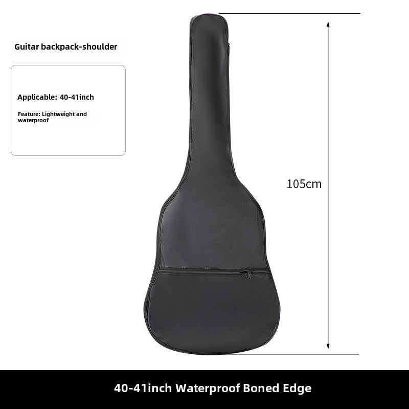 Generic Padded Guitar Backpack for Electric Guitar Bass 40-inch -41-waterproof backpack [bone edge]] 