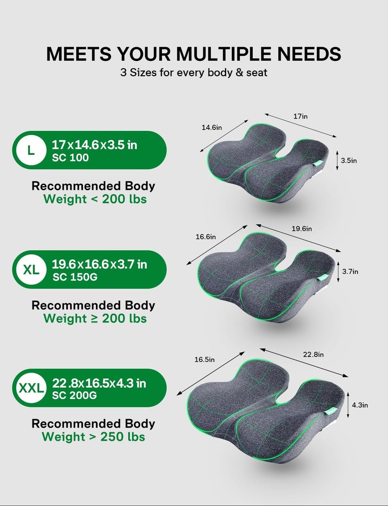 Medisana SC 100 Seat Cushion for Office Chairs, Car Seats, and Wheelchairs - Pain Relief Pillow for Sciatica, Tailbone, and Coccyx - Image 3