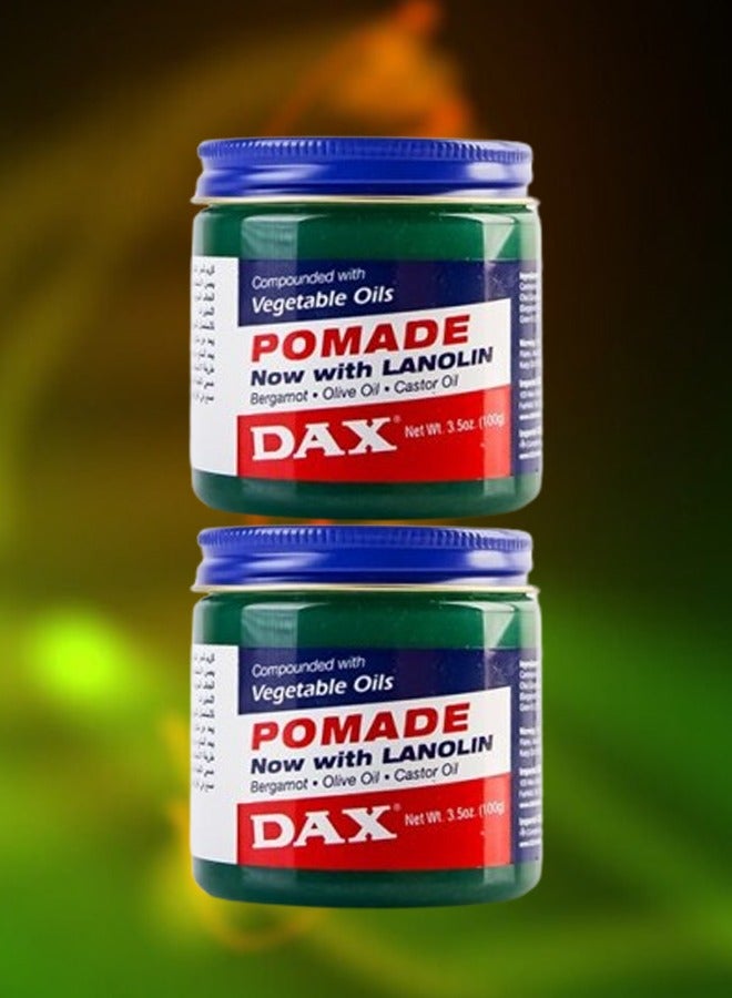 داكس 2 قطع دهان الشعر بالزيوت النباتية واللانولين العضوي 100 جرام - Image 1