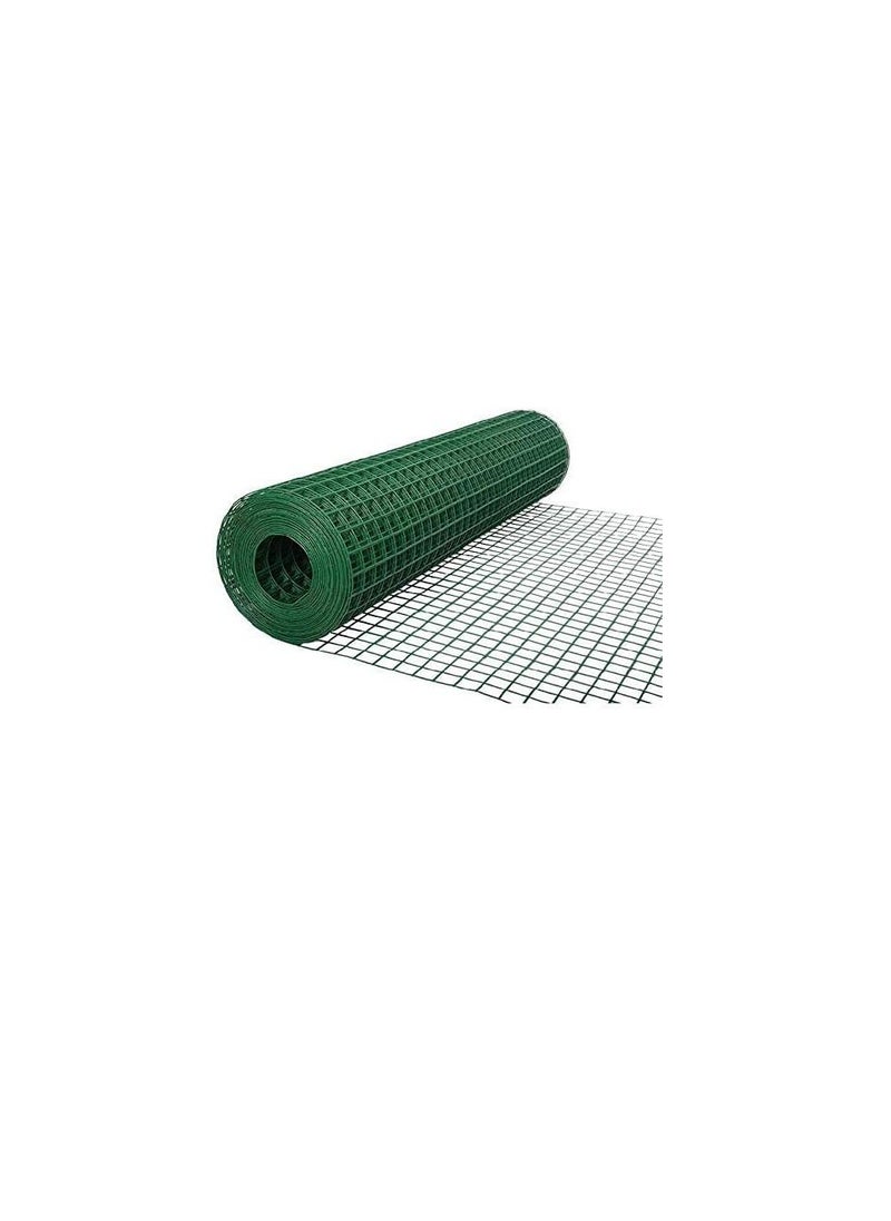 ROBUSTLINE Robustline Wire Mesh Fencing, Galvanized PVC Coated Garden Fencing, Green Steel Nets for Farming Fence, Plant Chicken Wire Fence and Animals Hen-houses Small (3.67 Mtr) (1/2" X 4FT X 12FT X 22MM)  - Image 1