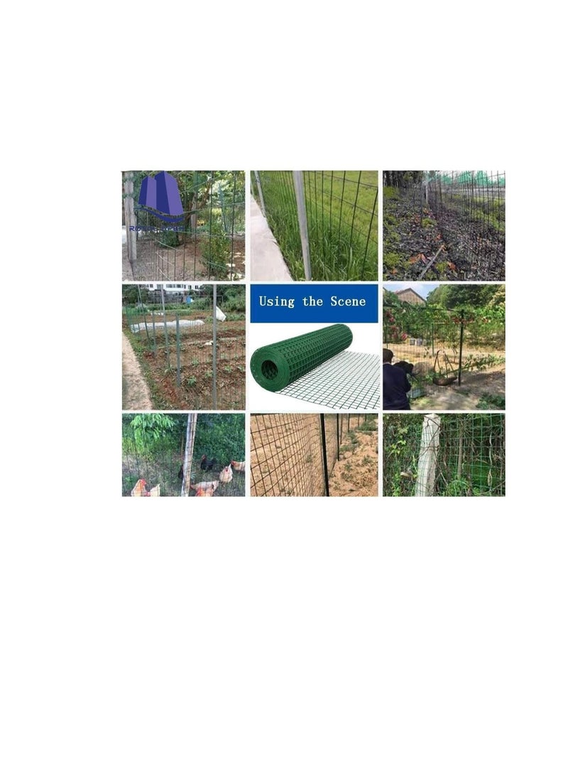 ROBUSTLINE Robustline Wire Mesh Fencing, Galvanized PVC Coated Garden Fencing, Green Steel Nets for Farming Fence, Plant Chicken Wire Fence and Animals Hen-houses Small (3.67 Mtr) (1/2" X 4FT X 12FT X 22MM)  - Image 3