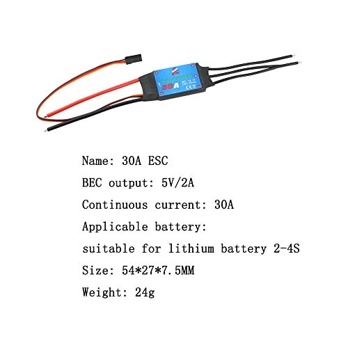 SoloGood ZMR 30A Bidirectional Brushless ESC 24S UBEC 5V 2A Electric Speed Controller for Remote Control Car Pneumatic Underwater - Image 5