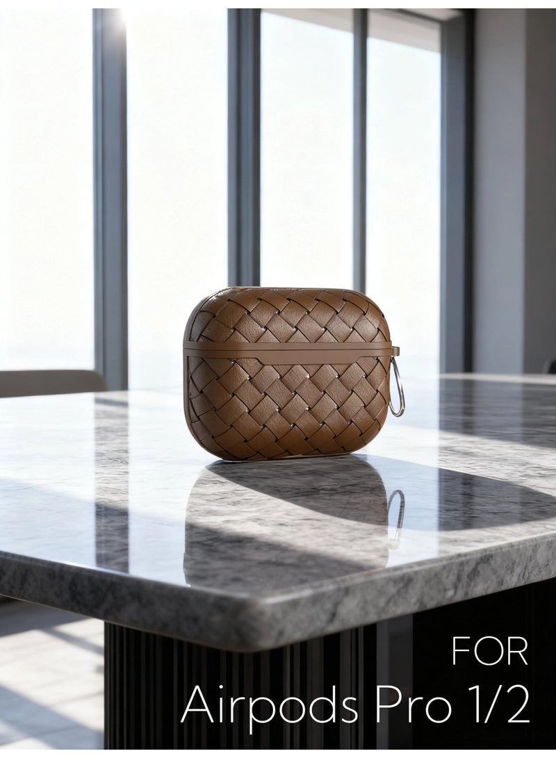 Hand-woven AirPods Pro earphone protective case, fully wrapped soft shell protection (including 3 colors) - Image 3