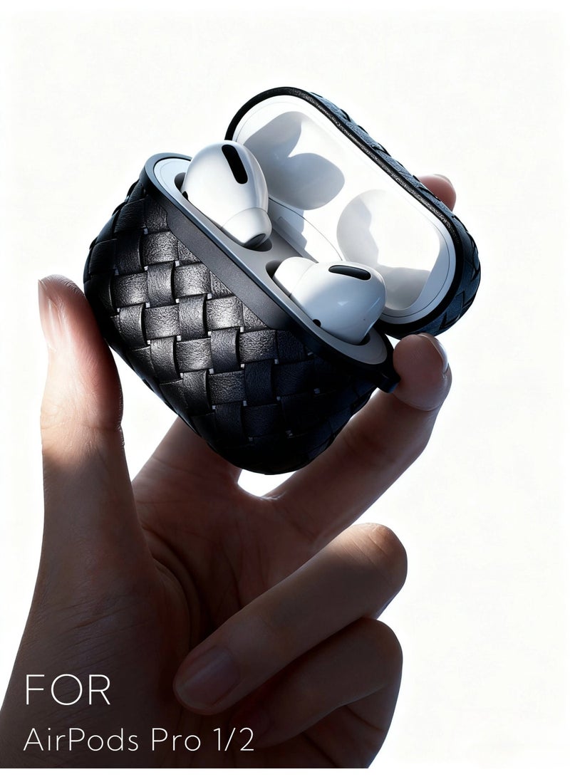 Hand-woven AirPods Pro earphone protective case, fully wrapped soft shell protection (including 3 colors) - Image 4