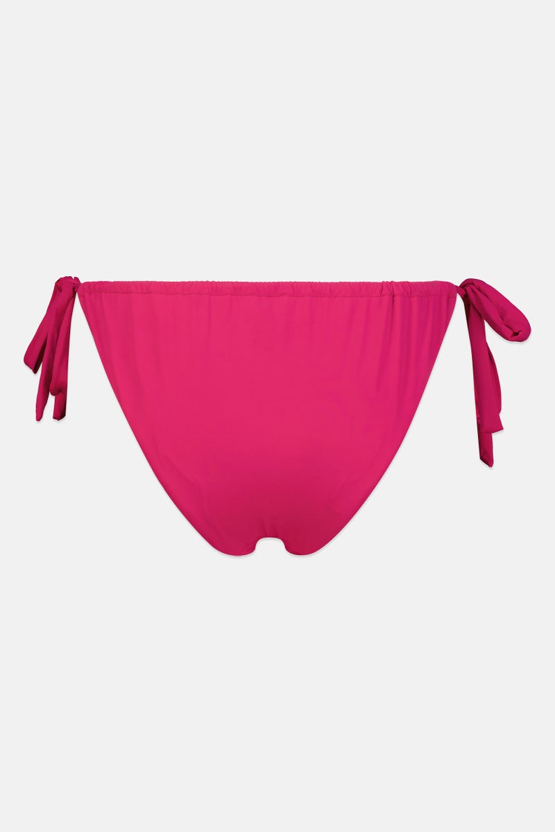 Reserved Women Plain Bikini Bottom, Fuschia - Image 2