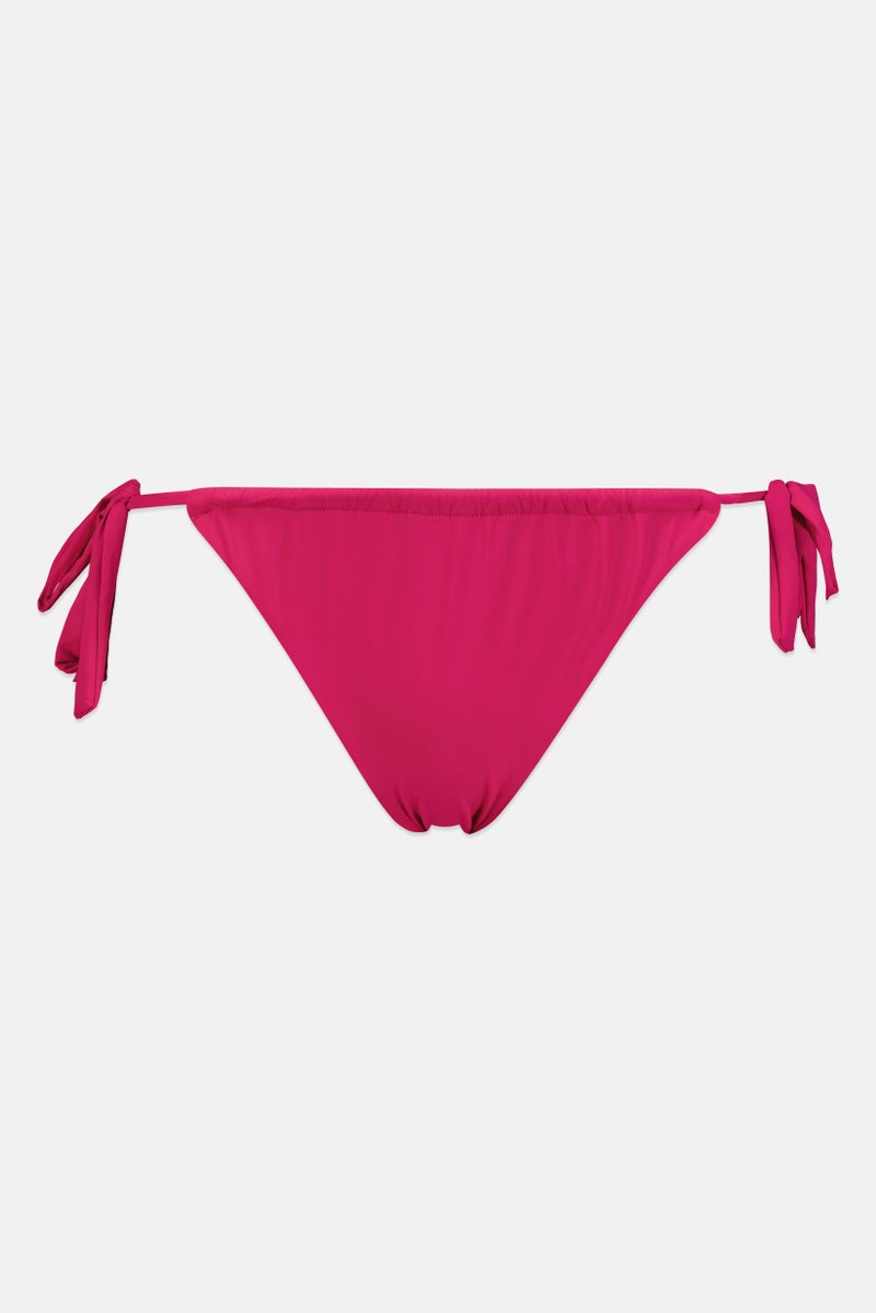 Reserved Women Plain Bikini Bottom, Fuschia - Image 1