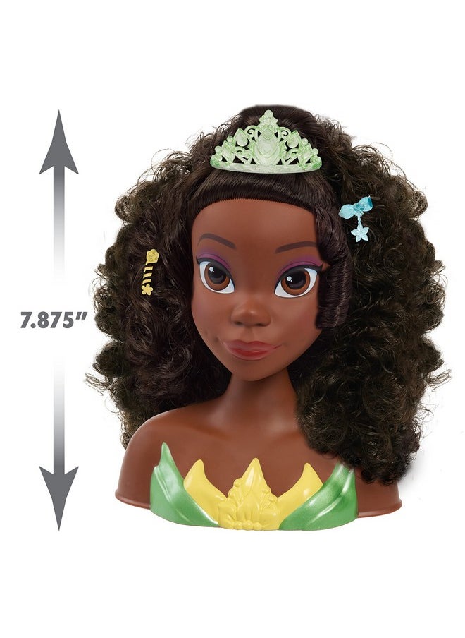 Disney Princess - مجموعة رأس تصفيف الشعر وإكسسوارات تيانا، 18 قطعة، ألعاب تظاهرية للأطفال من سن 3 سنوات فما فوق من جاست بلاي - Image 1