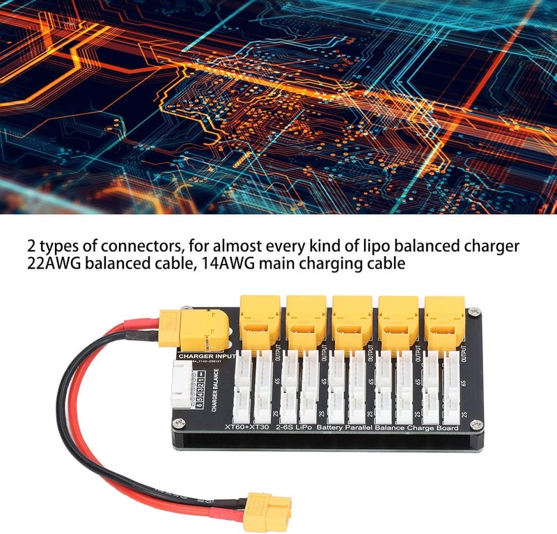 كلاراكو لوحة شحن بطارية LiPo للشاحن لدعم ما يصل إلى 5 مجموعات من حزم البطاريات - Image 4