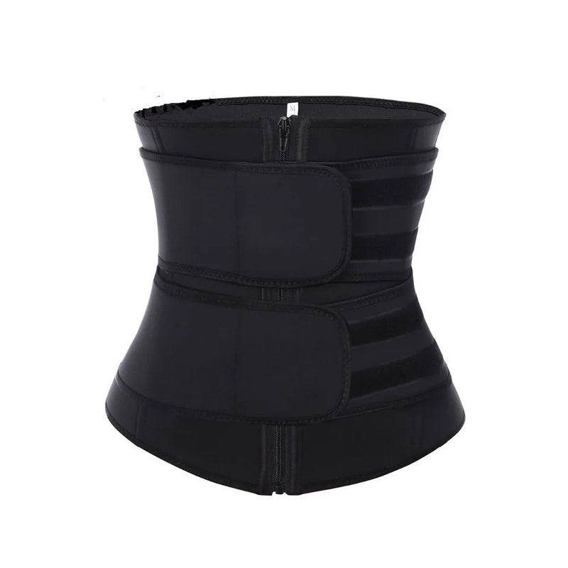 Bluejw Sports Neoprene Waist Trimmer for Women, Double Layer Compression Sweat Belt, Tummy Control & Back Support - Image 4