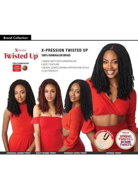 MULTI PACK DEALS! Outre Synthetic Braid - X PRESSION TWISTED UP SPRINGY AFRO TWIST 16 (1-PACK, 1)