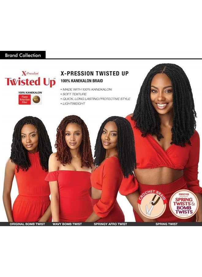 x-pression MULTI PACK DEALS! Outre Synthetic Braid - X PRESSION TWISTED UP SPRINGY AFRO TWIST 16 (1-PACK, 1) 