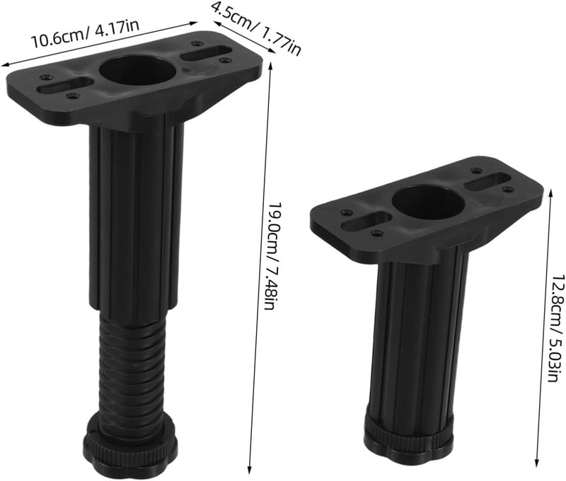 2sets Adjustable Furniture Feet for Bed Frame Bed Risers Hardware for Prevents Mattress Sagging - Image 2