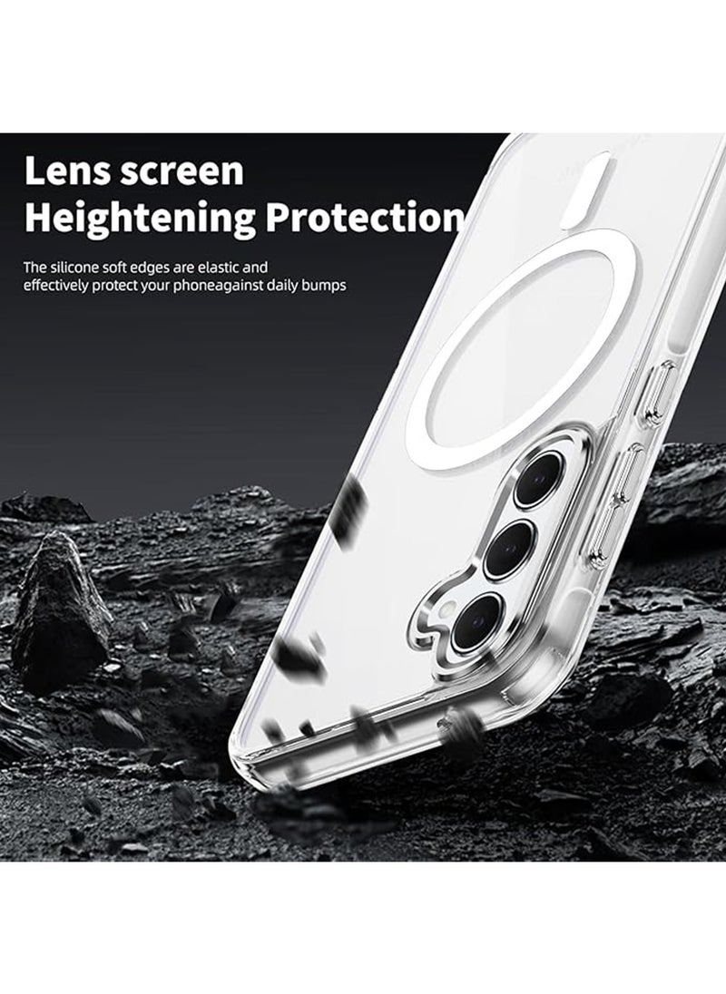X-level for Samsung Galaxy A55 5G Case [Compatible with Magsafe Wireless Charging] Yellowing Resistant Magnetic Back Cover Clear Samsung Galaxy A55 Rugged Best Phone Case  - Image 3