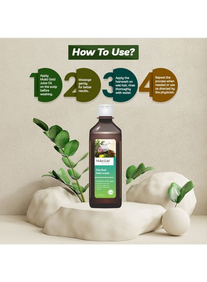 Axiom Muktigold Herbal Hairwash 200ml(Pack of 4) -Amla, Reetha, Shikakai, Bhringraj Premium, Herbal, Natural & Ayurvedic Shampoo SLS & Paraben Free - Image 3